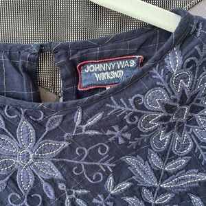 Johnny Was navy dress